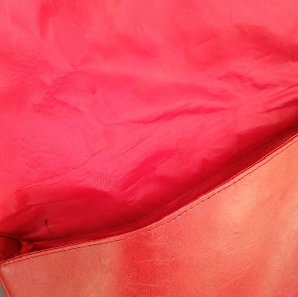 Vegan leather messenger bag - Picture 3 of 5